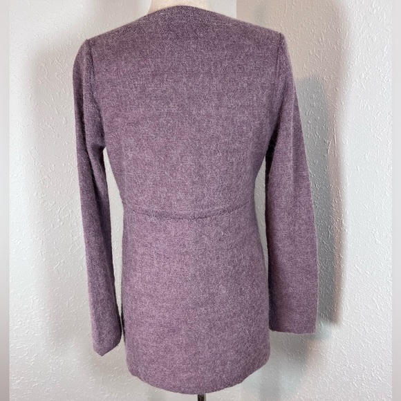 Garnet Hill Alpaca Wool Blend V-Neck Sweater - Picture 3 of 5